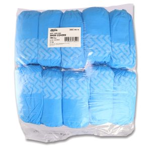 Shoe Covers, Non-Skid, Blue, Dukal (350-10), 100/Bag - Image 4
