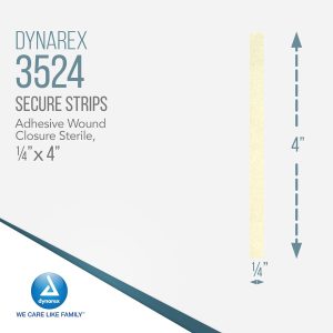 Alternative view of 1/4" x 4" SecureStrip Adhesive Wound Closures, 10 per pouch