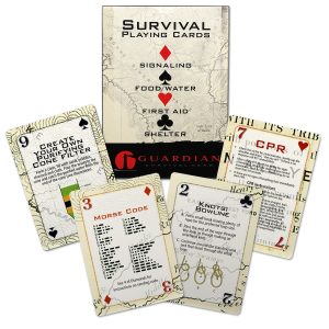 Alternative view of Deck of Survival Playing Cards