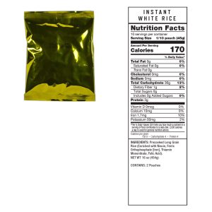 60 Serving Freeze Dried Meat Bucket + 20 Servings Of Rice - Image 3