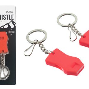 2-Piece Plastic Raptor Whistle with Key Chain & Zipper Ring (115 dB) - Image 5