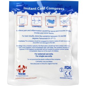 4" x 5" Urgent First Aid Instant Cold Compresses, Case of 125 - Best Price Online! - Image 3