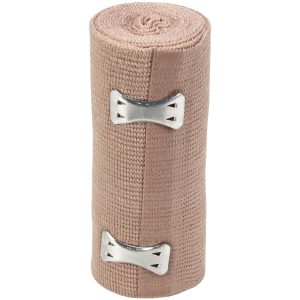 4" x 5 yd Elastic (Ace) Bandage with 2 Fasteners - 1 Each
