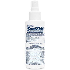Sanizide Plus environmental surface germicidal solution, 4 oz. plastic bottle with pump spray, 1 ea. - Image 5