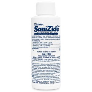 Sanizide Plus environmental surface germicidal solution, 4 oz. plastic bottle with pump spray, 1 ea. - Image 6