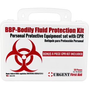 BBP / Bodily Fluid Protection Kit with Bonus 6 piece CPR kit for additional Rescuer Protection - Image 3