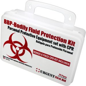 BBP / Bodily Fluid Protection Kit with Bonus 6 piece CPR kit for additional Rescuer Protection - Image 5